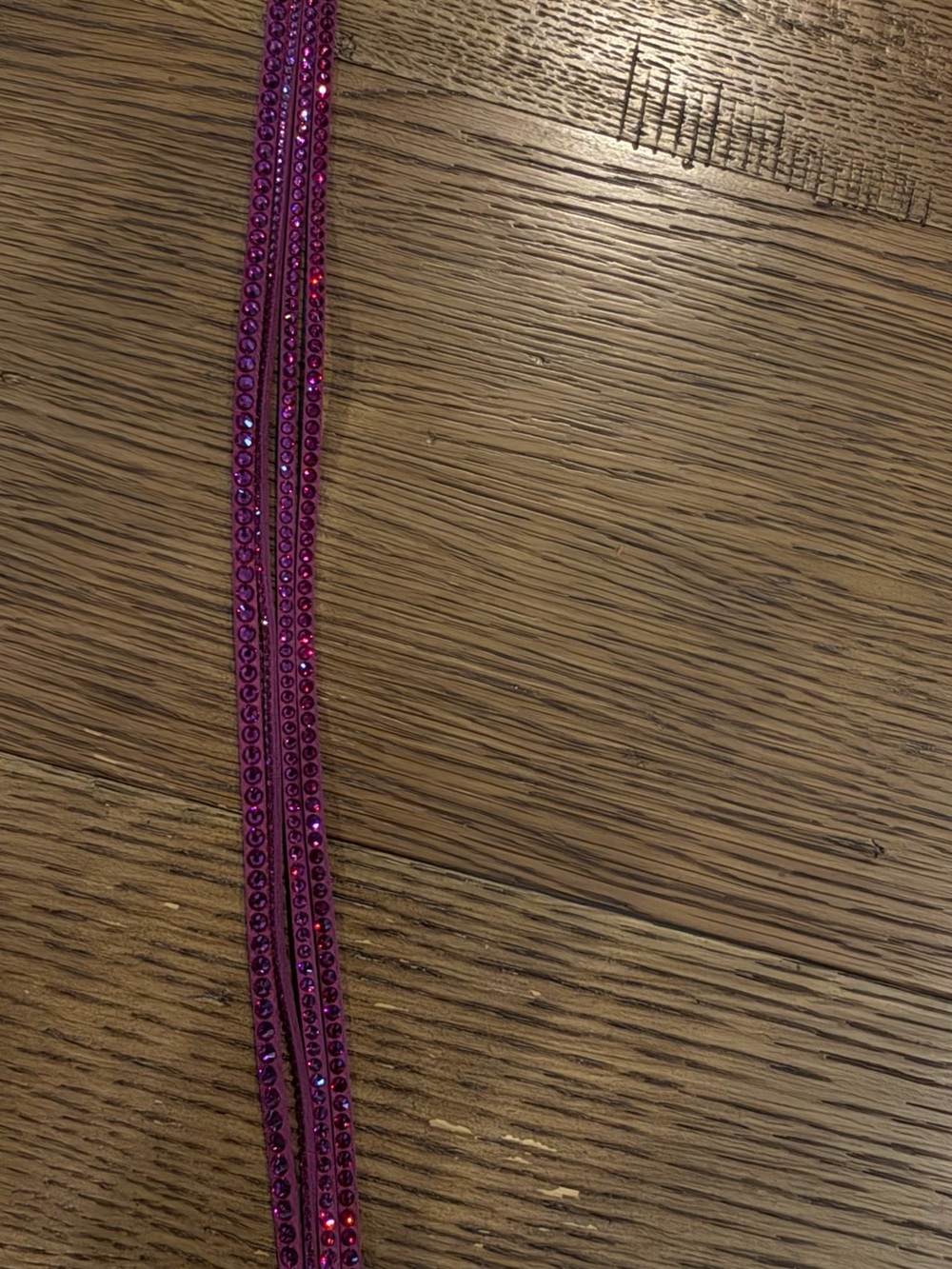 Swarovski Women’s Pink Crystal double wrap bracelet